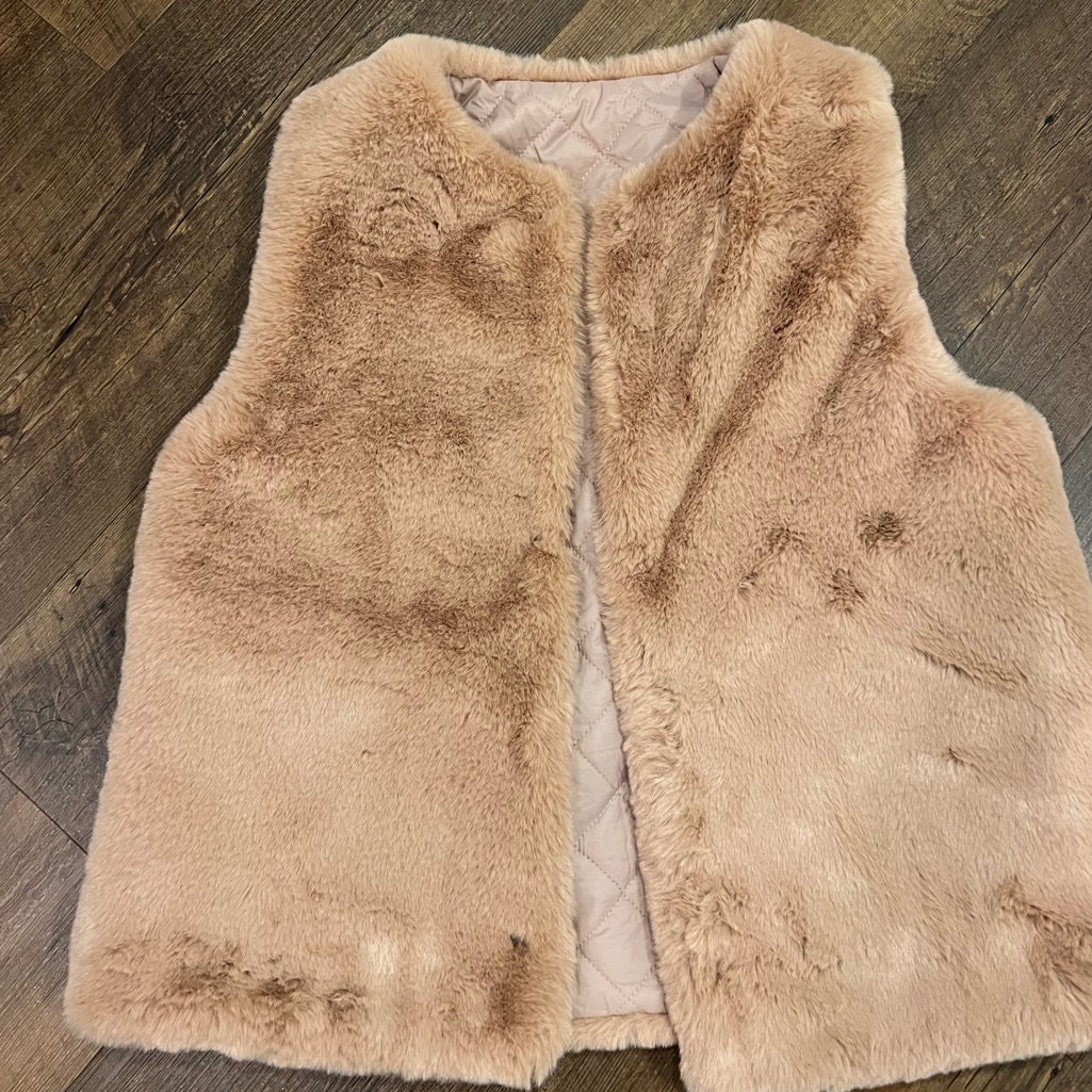 Blush Colored Fur Vest